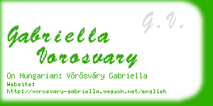 gabriella vorosvary business card